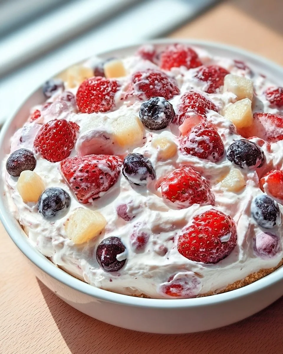 Delicious slice of berry cheesecake topped with fresh berries