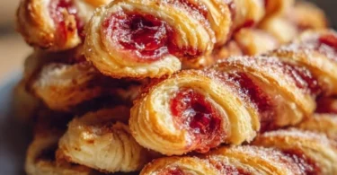 Delicious Berry Puff Twists ready to be enjoyed as a sweet treat.