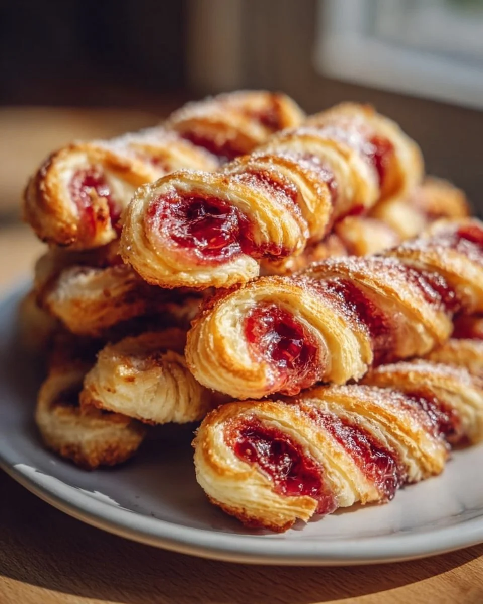 Delicious Berry Puff Twists ready to be enjoyed as a sweet treat.