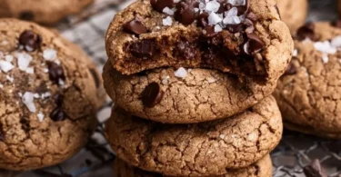 Delicious coffee cookies on a plate, perfect for coffee lovers.