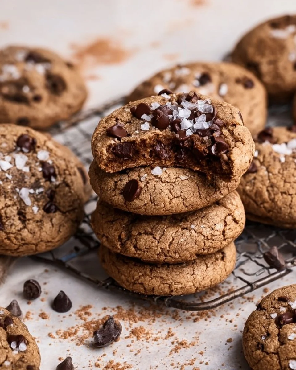 Delicious coffee cookies on a plate, perfect for coffee lovers.