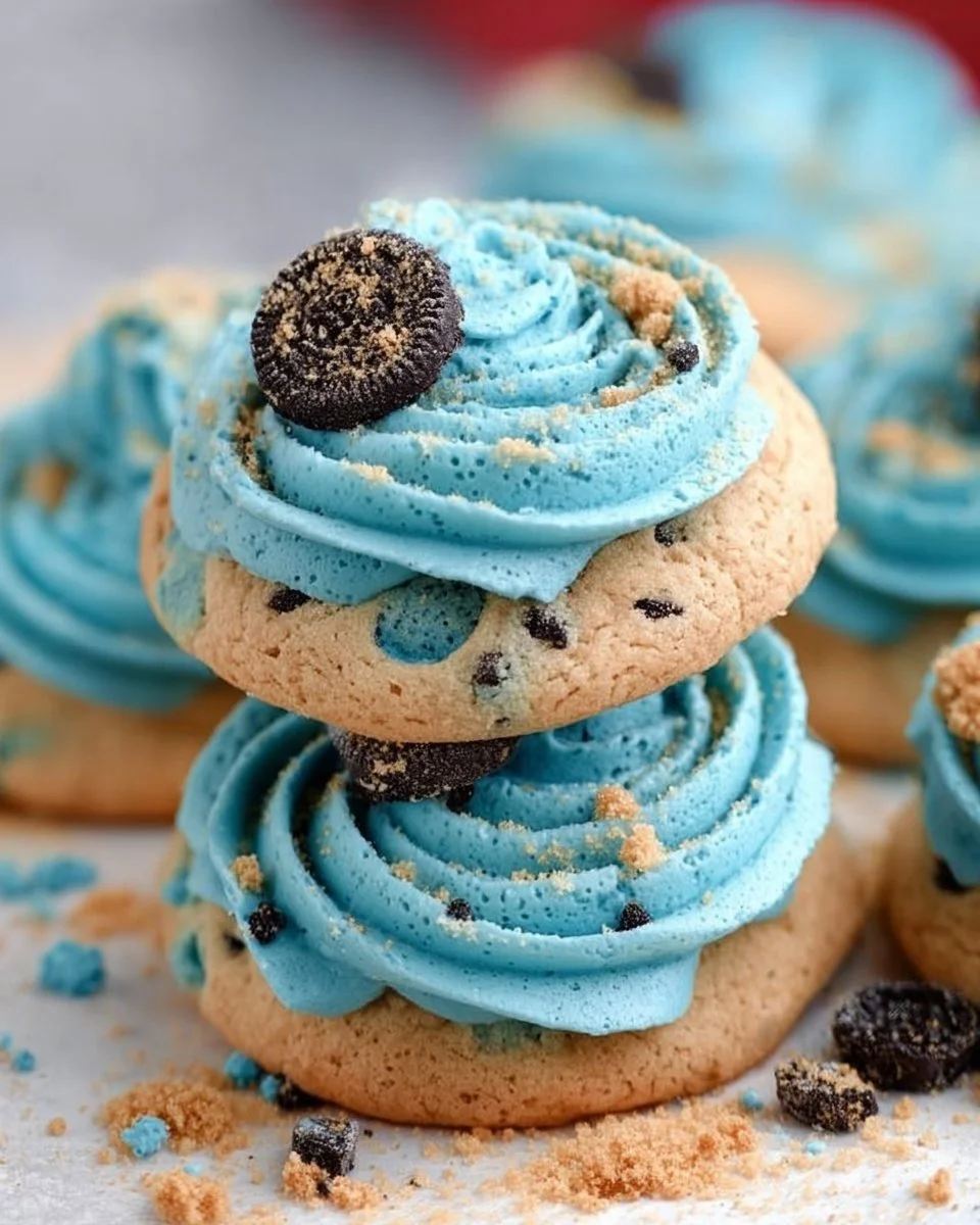 Crumbl Blue Monster Cookies