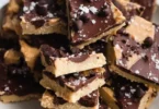 Healthy Cookie Dough Bark made with wholesome ingredients.
