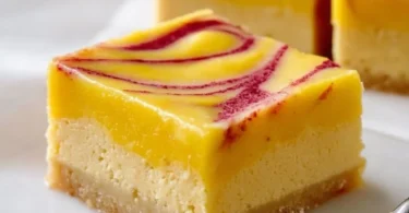 Delicious Mango Curd Bars with a creamy filling and buttery crust