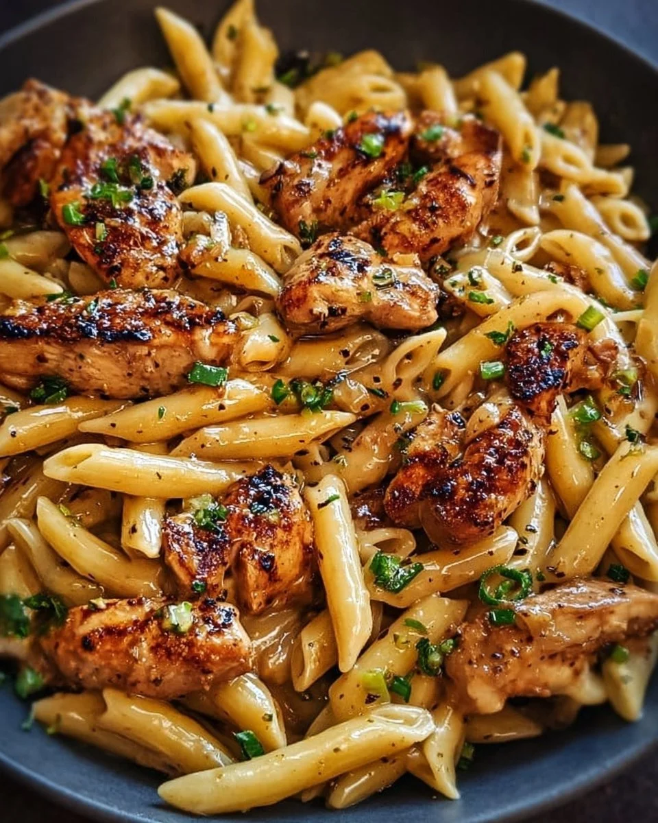 Sticky Smoky Garlic Butter Chicken Pasta